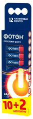 Элемент питания ФОТОН LR03 BP12 (10+2). Купить батарейки ААА оптом