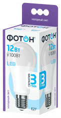 Лампа светодиодная ФОТОН LED A60 12W E27 6500K. Купить светодиодные (LED) лампы оптом по выгодной цене