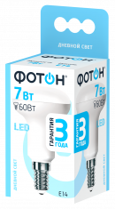 Лампа светодиодная ФОТОН LED R50 7W E14  4000K. Купить светодиодные (LED) лампы оптом по выгодной цене