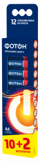 Элемент питания ФОТОН LR6 BP12 (10+2). Купить батарейки АА оптом