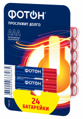 Элемент питания ФОТОН LR03 PB24. Купить батарейки ААА оптом