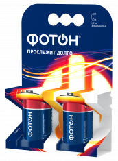 Элемент питания ФОТОН LR14 ОP2. Купить батарейки Фотон и Рекорд мелким и крупным оптом
