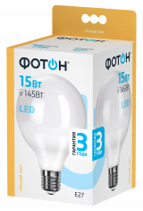 Лампа светодиодная ФОТОН LED G95 15W E27 3000K. Купить светодиодные (LED) лампы оптом по выгодной цене