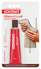 Обувной клей "КОНТАКТ", водостойкий, 30 мл, бл., арт.КК 144 - Б30 ОБ. Купить клей оптом по доступной цене.