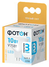 Лампа светодиодная ФОТОН LED MR16 10W GU5.3 3000K. Купить светодиодные (LED) лампы оптом по выгодной цене