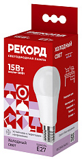Лампа светодиодная РЕКОРД LED А60-U 15W Е27 6500К. Купить светодиодные (LED) лампы оптом по выгодной цене