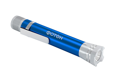 Фонарь светодиодный "ФОТОН" MS-250 (0,5W, 1хLR03 в комплекте), синий, слайд 2