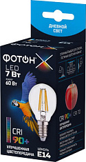 Лампа светодиодная ФОТОН LED FL P45-C 7W E14 4000K, серия Х. Купить светодиодные (LED) лампы оптом по выгодной цене
