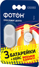 Элемент питания ФОТОН CR2032 BP3 + кейс. Купить батарейки Фотон и Рекорд мелким и крупным оптом