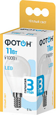 Лампа светодиодная ФОТОН LED P45 11W E14 3000K. Купить светодиодные (LED) лампы оптом по выгодной цене