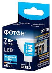 Лампа светодиодная ФОТОН LED MR16 7W GU5.3 6500K. Купить светодиодные (LED) лампы оптом по выгодной цене