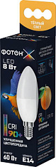 Лампа светодиодная ФОТОН  LED B35-C 8W E14 3000K, серия Х. Купить светодиодные (LED) лампы оптом по выгодной цене