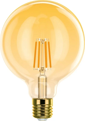 Лампа светодиодная ФОТОН LED FL G95 6W E27 2200K, серия ДЕКОР, слайд 4