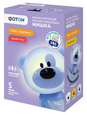 Аккумуляторный ночник-неваляшка «ФОТОН», «Мишка», MSN-12. Купить светодиодные ночники для детей оптом