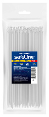 Хомут-стяжка кабельная нейлоновая Safeline 2,5x200-W-100, белая (100 шт.)