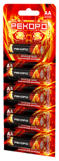 Элемент питания РЕКОРД LR6 BP1 (отрывной блистер, 5 штук на карте). Купить батарейки АА оптом