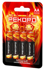 Элемент питания РЕКОРД LR6 BP4. Купить батарейки АА оптом