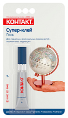 Супер-клей "КОНТАКТ" гель, 5 г, блистер, арт. КМ 120 - Б05 ГЛ. Купить клей оптом по доступной цене.