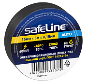 Изолента Safeline Auto 15/5 черный. Изолента ПВХ оптом от производителя по выгодной цене