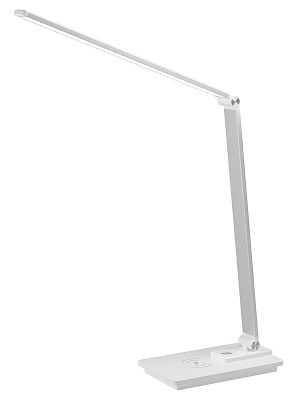 Настольный светильник светодиодный сетевой "ФОТОН" TL-7DRCH-W (7 W) белый (USB, Qi зарядка), слайд 3