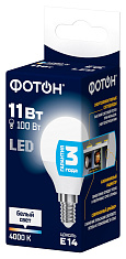 Лампа светодиодная ФОТОН LED P45 11W E14 4000K. Купить светодиодные (LED) лампы оптом по выгодной цене