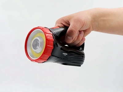 Фонарь-прожектор аккумуляторный светодиодный "РЕКОРД" PВ-3200, черный, слайд 8