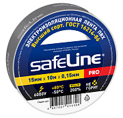 Изолента Safeline 15/10 серо-стальной. Изолента ПВХ оптом от производителя по выгодной цене