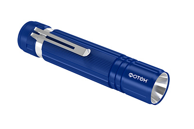 Фонарь светодиодный "ФОТОН" MS-200 (0,5W, 1хLR6 в комплекте), синий, слайд 2