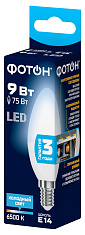 Лампа светодиодная ФОТОН LED B35  9W E14 6500K. Купить светодиодные (LED) лампы оптом по выгодной цене