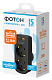Разветвитель сетевой "ФОТОН" AM 16-2E-USB/A1C1-QC, 16А, с заземл., быстрая зарядка, черный. Купить сетевые разветвители оптом, thumb 1