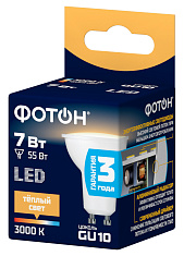 Лампа светодиодная ФОТОН LED MR16 7W GU10 3000K. Купить светодиодные (LED) лампы оптом по выгодной цене