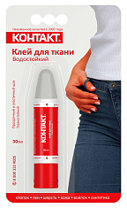 Клей "КОНТАКТ" Для ткани, водостойкий, 30 мл, бл.. Купить клей оптом по доступной цене.