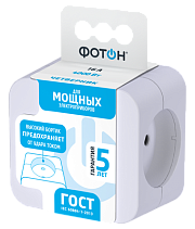 Разветвитель электрический (четверник, куб) "ФОТОН" АМ 16-4, 16А. Купить сетевые разветвители оптом