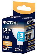 Лампа светодиодная ФОТОН LED MR16 10W GU5.3 3000K. Купить светодиодные (LED) лампы оптом по выгодной цене