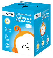 Ночник аккумуляторный "ФОТОН", "Солнечная обезьянка",DMS-11. Купить светодиодные ночники для детей оптом