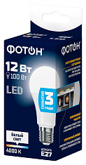 Лампа светодиодная ФОТОН LED A60 12W E27 4000K. Купить светодиодные (LED) лампы оптом по выгодной цене