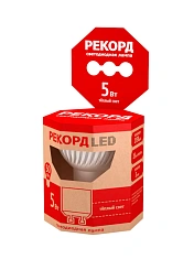 Лампа светодиодная РЕКОРД LED MR16 5W GU10 3000К. Купить светодиодные (LED) лампы оптом по выгодной цене