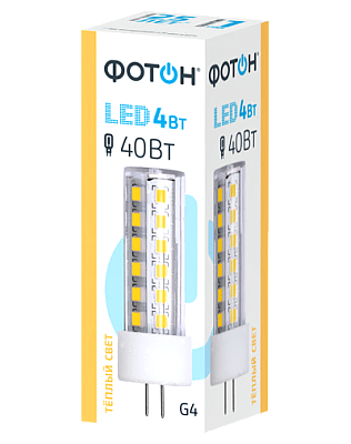 Лампа светодиодная ФОТОН LED JCD 4W G4 3000K, слайд 1
