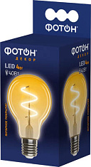 Лампа светодиодная ФОТОН LED FL A60-S 4W E27 2200К, серия ДЕКОР. Купить светодиодные (LED) лампы оптом по выгодной цене