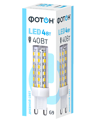 Лампа светодиодная ФОТОН LED JCD 4W G9 4000K, слайд 1
