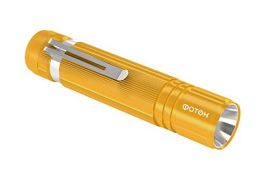 Фонарь светодиодный "ФОТОН" MS-200 (0,5W, 1хLR6 в комплекте), золотой, слайд 2